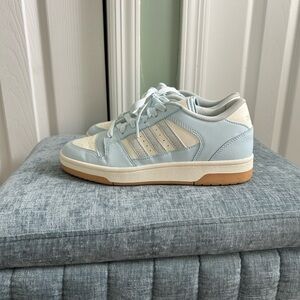 Adidas Sky Blue and Cream Sneakers